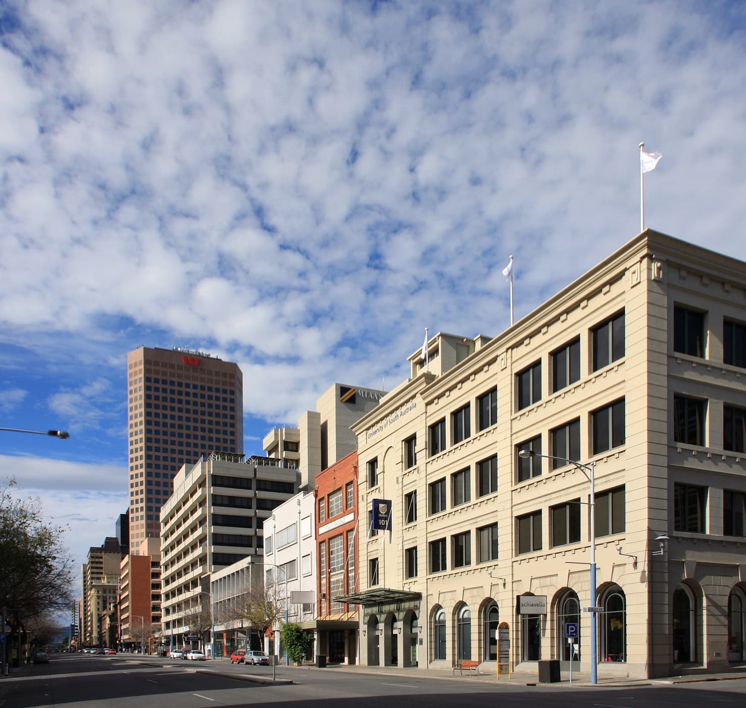 Adelaide city buildings and streets